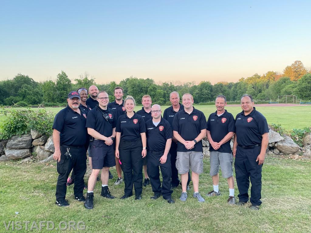 The Vista Fire Department standing by for the 2022 Town of Lewisboro Fireworks show