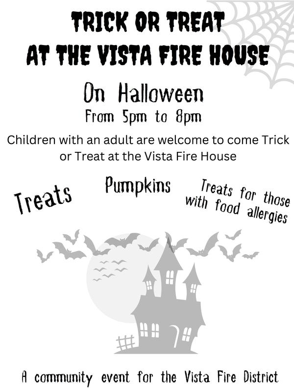 "Trick or treat" at the Vista Firehouse