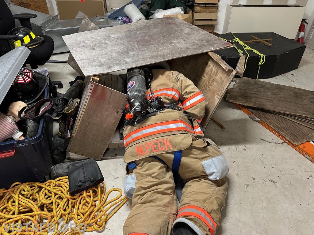 Vista Firefighters conducting SCBA operations