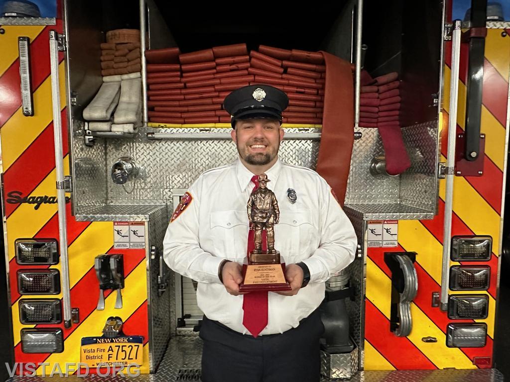 2022-2023 Vista Fire Department Rookie of the Year Firefighter/EMT Ryan Huntsman