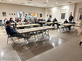Vista Fire Department personnel participating during the "2023 Call Reviews" drill