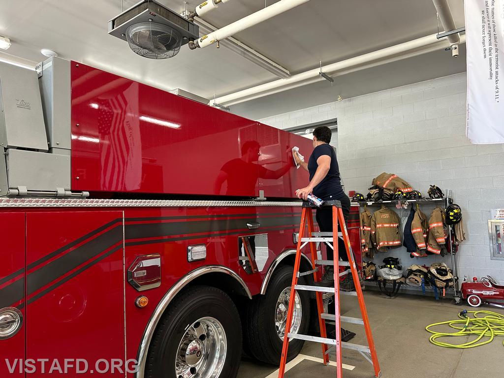 Apparatus Cleaning Photos from the 2024 Vista FD Annual Dinner Week ...