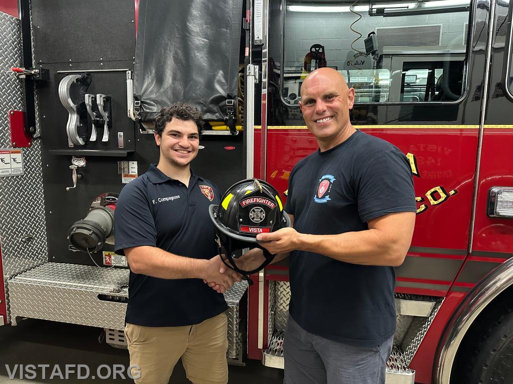 Firefighter Franco Compagnone and his mentor Captain Marc Baiocco
