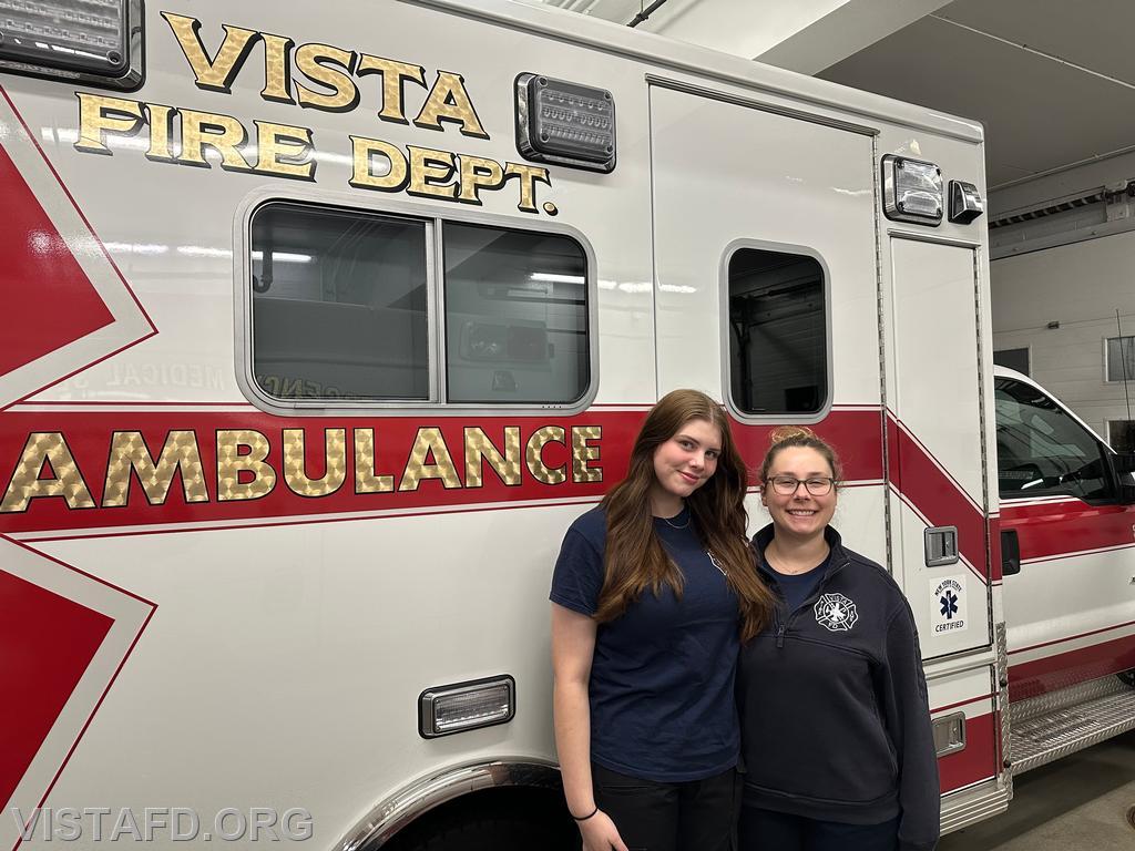 EMT Amanda Aalto and her mentor Lieutenant Eleanor Hersam