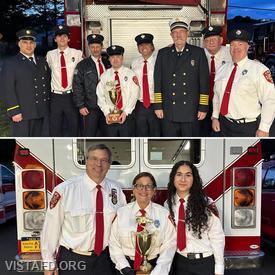 The Engine 142 and Ambulance 84B2 crews received the Best Apparatus awards at the 2025 Vista FD Annual Dinner