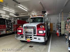 Firefighter Martin Rojas and Firefighter Phil Wanderman getting ready for driver training on Engine 142