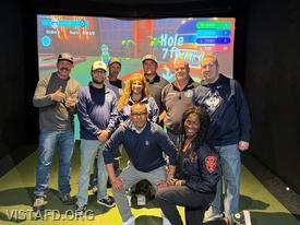 Vista Fire Department personnel enjoying our annual “Thank You Events” at Golf Lounge 18 in Danbury, CT