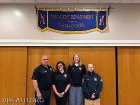 (L-to-R) President Dan Castelhano, Vice President Alexandra Fisher, Assistant Secretary Isabel Fry and Financial Secretary Ryan Ruggiero