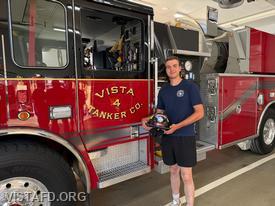 Firefighter Cameron Downey