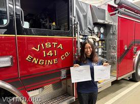 Probationary Firefighter/EMT Candidate Hanna Zhao