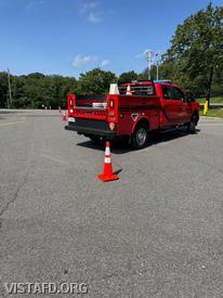 Probationary EMT Sophia La Magna participating in Utility 256 driver training